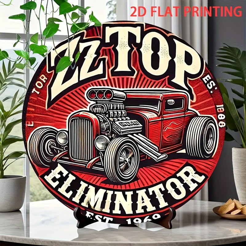 Vintage Collectible Plates - 2D plat, 1 pièce ZZ Top
