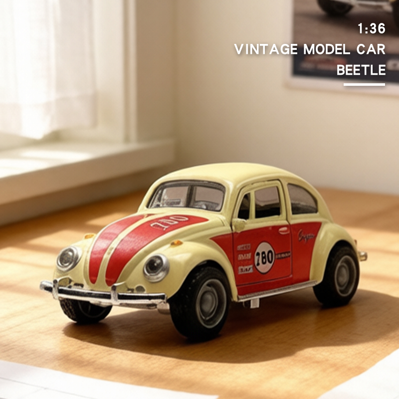 Vintage Collectible Toy Cars - Modèle de voiture rétro vintage 1/36,