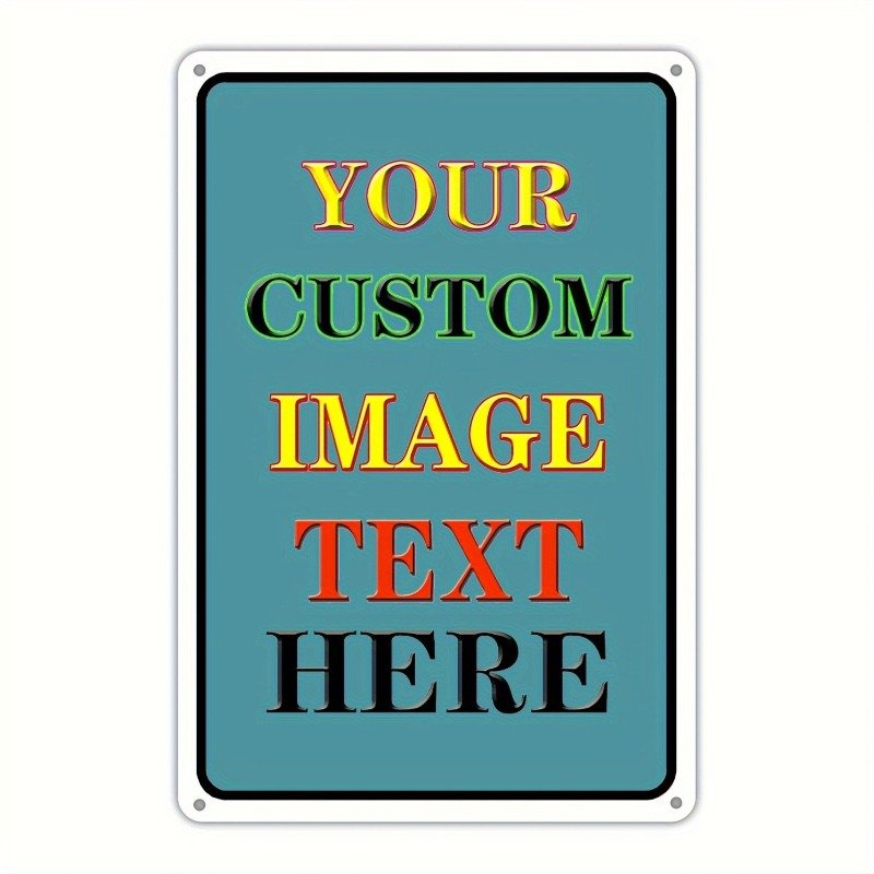 Vintage Collectible Plates - Plaque en fer rectangulaire personnalisée avec