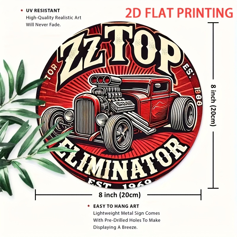 2D plat, 1 pièce ZZ Top Elimin - Vintage Collectible Plates avis et prix