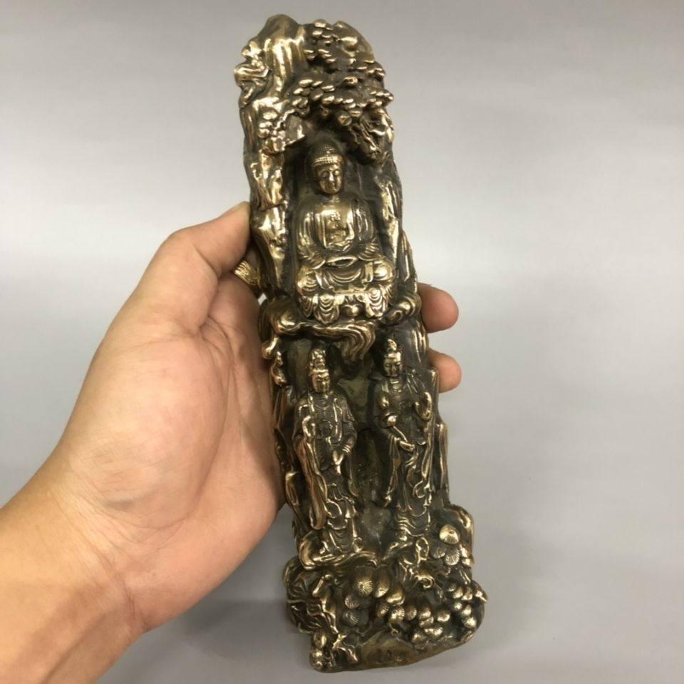Bouddha à trois faces en bronz - Vintage Things Collection avis et prix