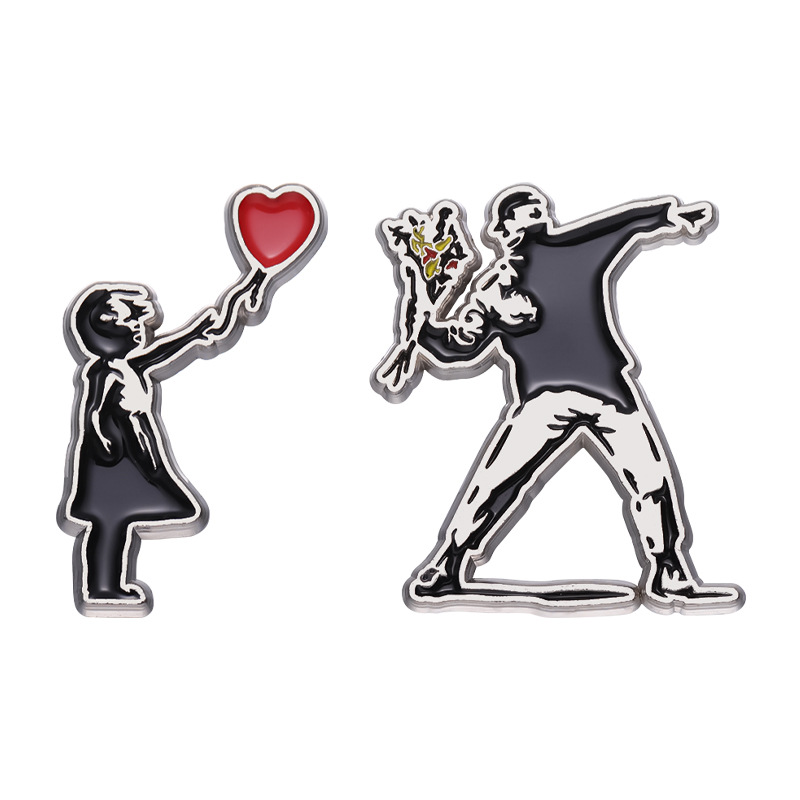 Broche vintage en alliage, mot - Vintage Things Collection avis et prix