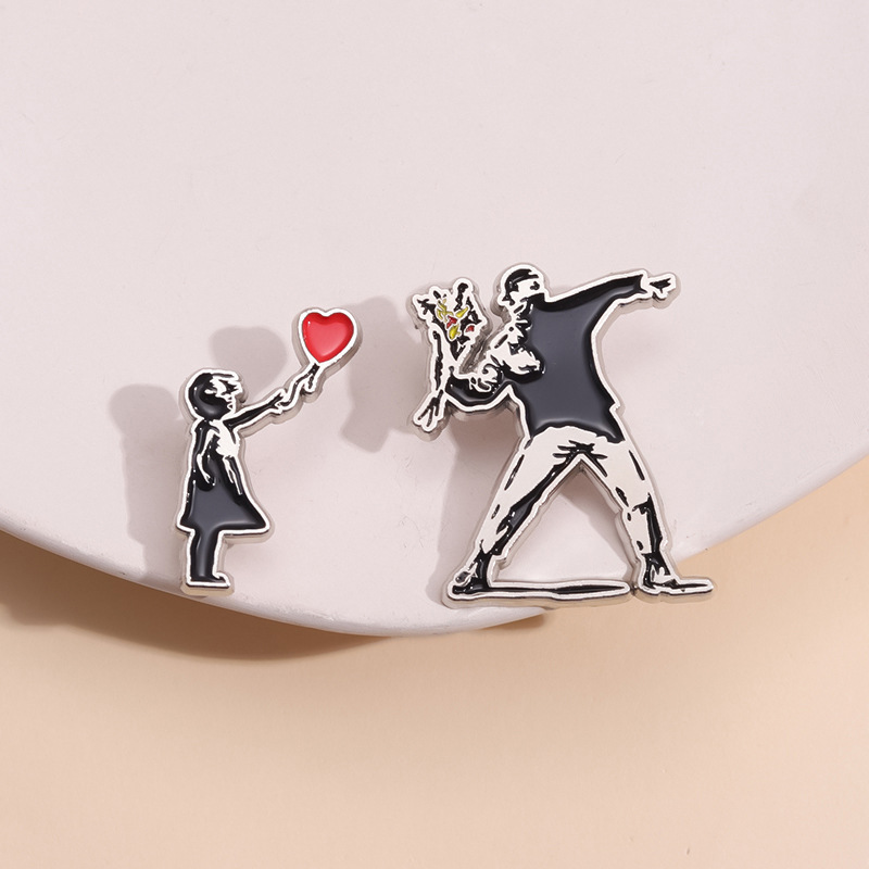 Broche vintage en alliage, mot - Vintage Things Collection avis et prix