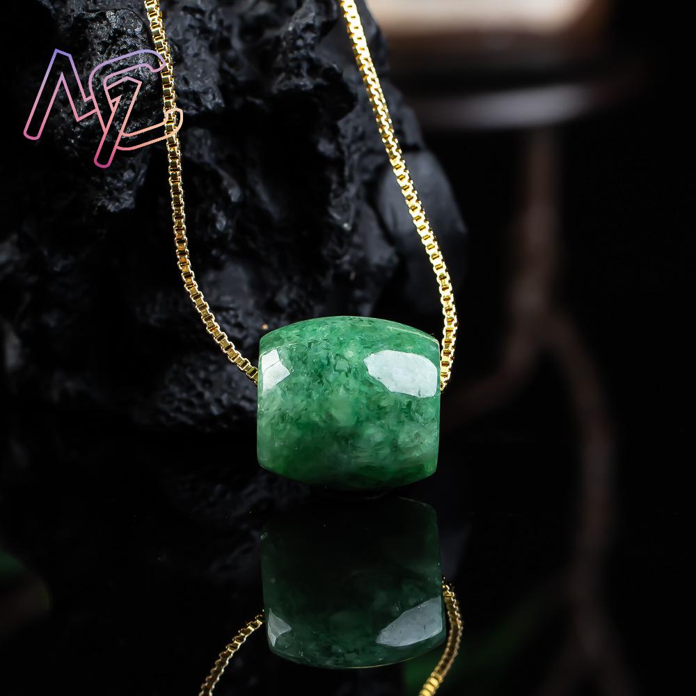 Pendentif en perles de Jade vé - Vintage Necklace avis et prix