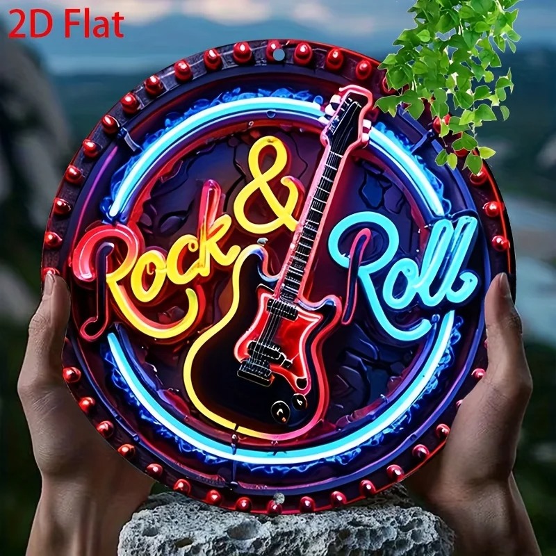 Enseigne au néon vintage rock, - Vintage Collectible Plates avis et prix