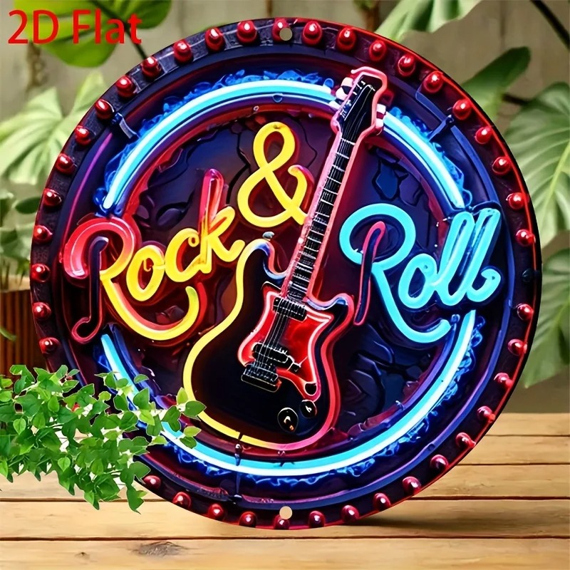 Enseigne au néon vintage rock, - Vintage Collectible Plates avis et prix