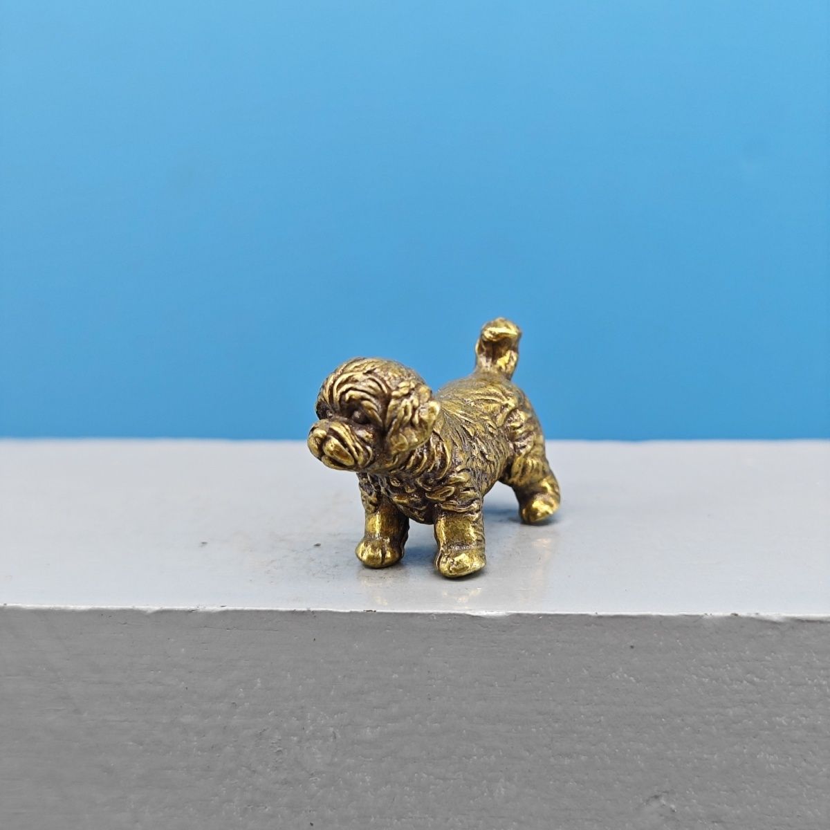 Miniature en laiton de chien b - Vintage Collectible Teddy Bears avis et prix