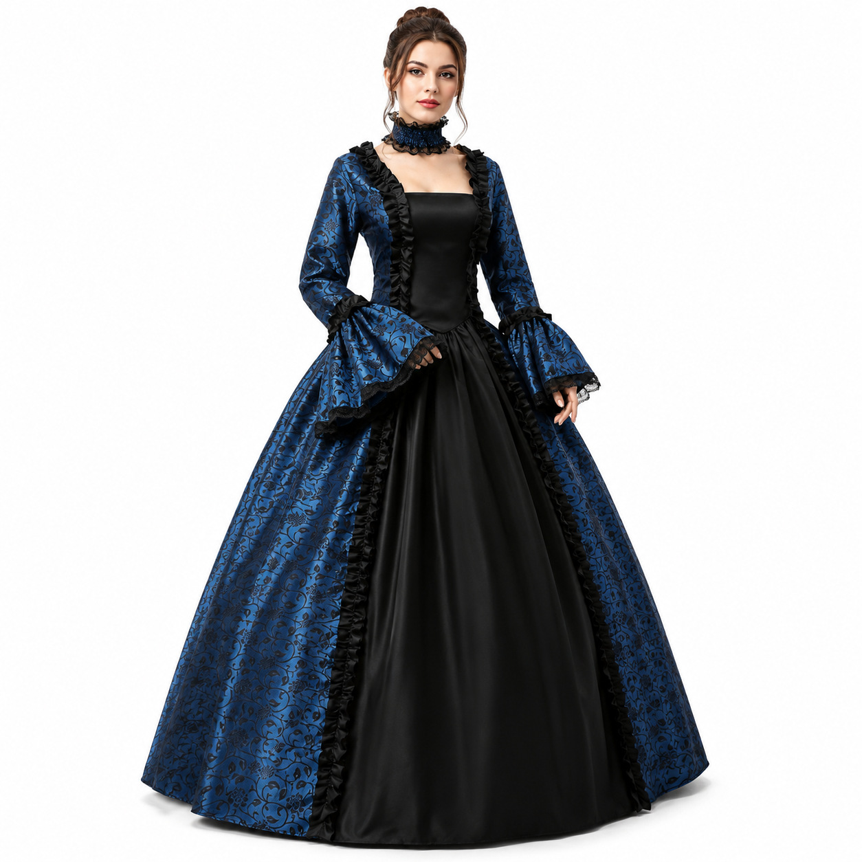 Robe vintage médiévale gothiqu - Vintage Necklace avis et prix